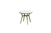 Table de restaurant ronde en aluminium vert D90 - SARRAN 