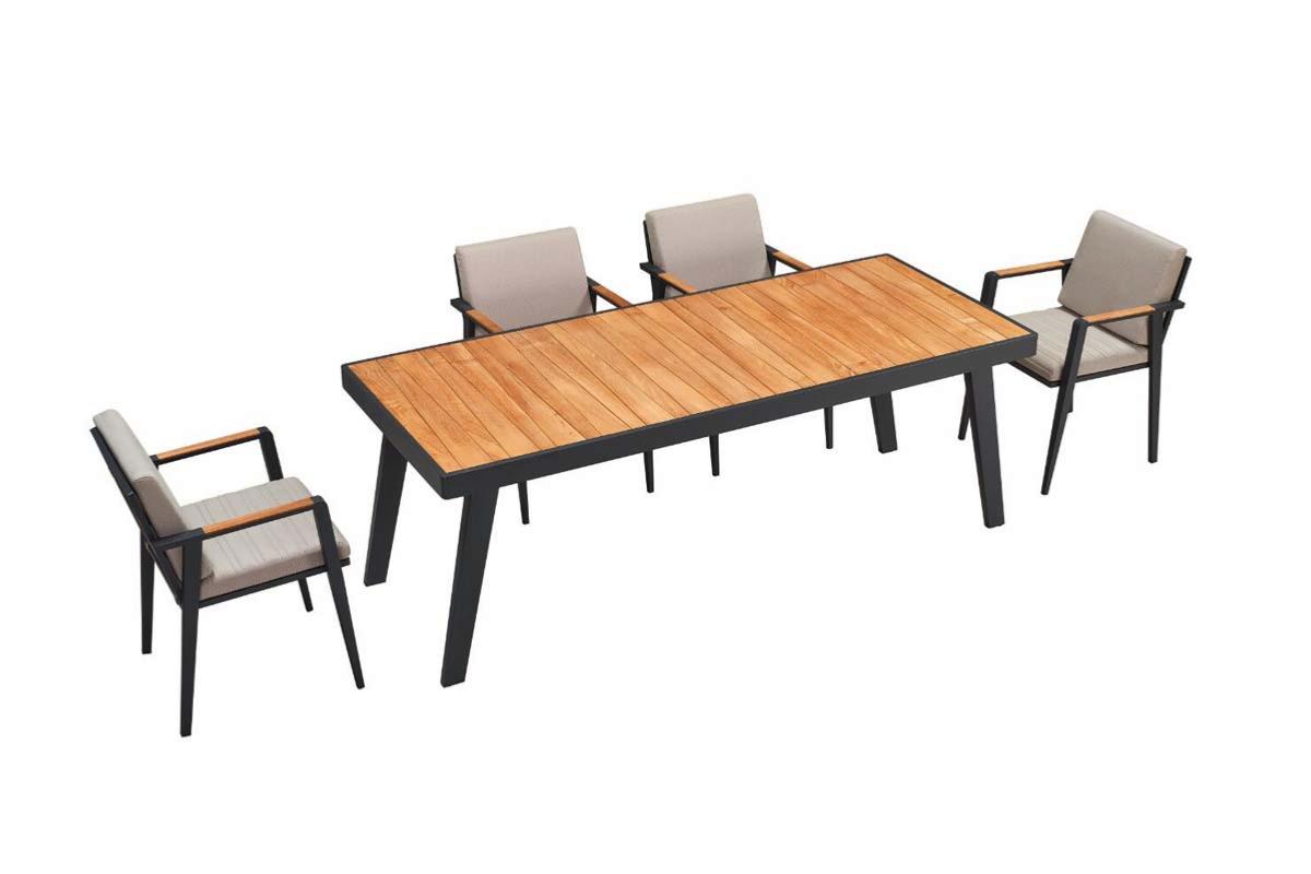 HOLPPO Ensemble table et chaises d'extérieur 6 tables de pique